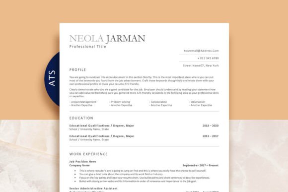 Download ATS Executive Resume Template - Premium Resources