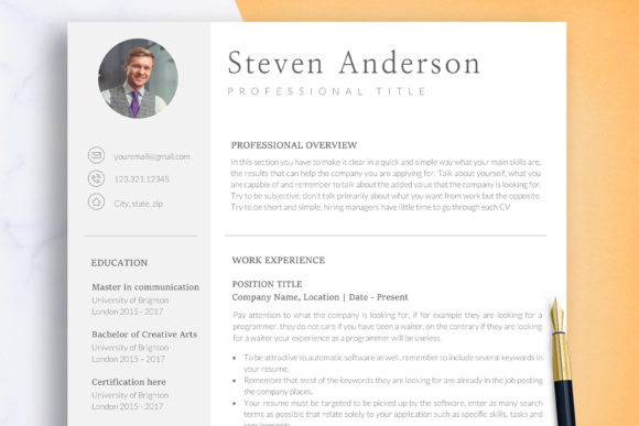 Download ATS Resume Template Word &amp; Google Docs - Resume template word Collection